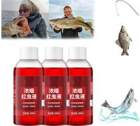 Red 40 Fishing Liquid - 2024 New Red Ink Fishing, 100ml Red Worm Scent Fish Attractants for Baits, Strong Fish Attractant High Concentrated Red Worm Liquid, Fish Lures Bait Attractant Enhancer. (3Pcs)