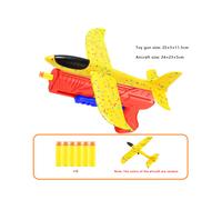 (Red Aircraft) Nouveau lanceur d'avions à bulles avec avion jouet - Jouet d'avion amusant pour enfants - Pistolet l