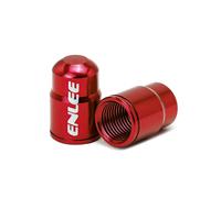 (Red American Mouth)2pcs Aluminum Alloy Bike Valve Caps Anti Rust MTB Bicycle Tire Valve Cover Cap A