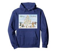 Red and Howling Christmas Furry & Bright! Sweat à Capuche