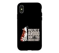 Red and White Husky Funny Coque pour iPhone X/XS