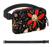 Red Art Seven Star Ladybug-1000 Sac banane à bandoulière pour homme et femme, sac banane pour voyage, marche, course, randonnée, cyclisme, multicolore, 4 x 23 x 15 cm, multicolore,