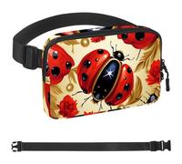 Red Art Seven Star Ladybug-1007 Sac banane pour homme et femme avec sangle réglable, sac banane tendance pour voyage, plein air, course à pied, randonnée, multicolore, multicolore,
