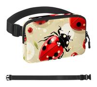 Red Art Seven Star Ladybug-1025 Sac banane pour homme et femme avec sangle réglable, sac banane tendance pour voyage, plein air, course à pied, randonnée, multicolore, multicolore,