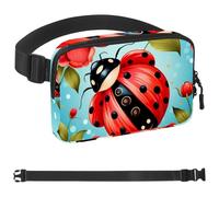 Red Art Seven Star Ladybug-953 Sac banane pour homme et femme avec sangle réglable, sac banane tendance pour voyage, plein air, course à pied, randonnée, multicolore, multicolore,