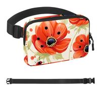 Red Art Seven Star Ladybug-970 Sac banane à bandoulière pour homme et femme, sac banane pour voyage, marche, course, randonnée, cyclisme, multicolore, 4 x 23 x 15 cm, multicolore,