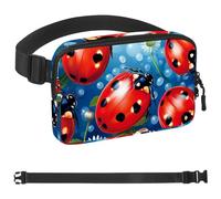 Red Art Seven Star Ladybug-986 Sac banane pour homme et femme avec sangle réglable, sac banane tendance pour voyage, plein air, course à pied, randonnée, multicolore, multicolore,