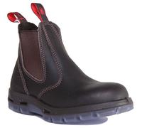 RED BACK Ubok Hommes Bobcat Souple Cuir Bout Bottes Chelsea Noir Taille EU 41-46