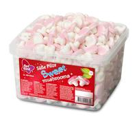 Red Band Champignons doux - Grand paquet : 350 pièces (total : 875 g) - Champignons mignons - Bonbons en mousse au goût de fraise - Qualité hollandaise - Bonbons