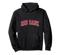 Red Bank New Jersey NJ Vintage Sports Design Rouge Sweat à Capuche