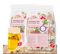 Red Bean and Coix Seed Tea, Herbal Tea for Dampness Clearing, 30 Individually Wrapped Bags (2pac)
