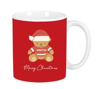 Red Bear Happy Holidays - Grande Tasse en céramique, Solide, légère, Durable, de Haute qualité, 350 ML, 8 x 9,5 cm