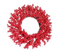 Red Berry Wreath, Artificial Red Berry Wreath, Winter Berry Wreath, Christmas Door Wreath, Holiday Wreath with Red Berries, Artificial Christmas Wreath, Winter Door Wreath for Doors and Wall