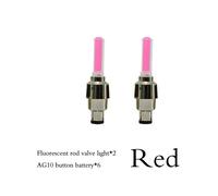 (Red)bike light with no battery mountain road bicycle bike lights LEDS Tyre Tire Valve Caps Wheel sp