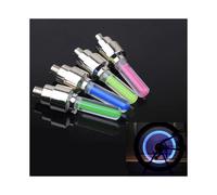 (Red)Bike Lights With No Battery Mountain Road Bike Bicycle Light Lights Leds Tyre Tire Valve Caps W