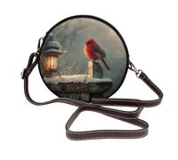 Red Bird Ion The Wooden Sign Dreamy Sac à bandoulière rond en cuir pour femme