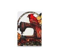 Red Bird On Sewing Machine Flowers Lot de 4 désodorisants pour voiture - Cartes parfumées à suspendre - Pour tablettes d'aromathérapie de voiture