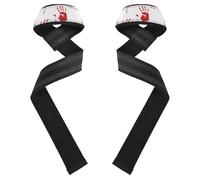Red Blood Handprints Sangle de levage rembourrée en néoprène Blanc 68,3 cm de long 3,8 cm de large Sangles de poignet de levage pour entraînement de musculation