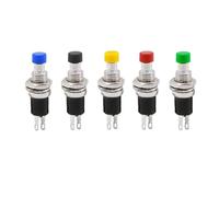 Red blue white yellow green blue PBS-110 small button switch opening 7mm pbs-105 reset inching unlocked normally open switch NWPNLXEA(Red 10PCS)