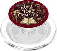 Red Bookish Just One More Chapter Book Reading Horror PopSockets PopGrip pour MagSafe