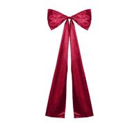 Red Bows for Christmas Tree - Large Ribbon Topper,Velvet Christmas Tree Bows | for Women Men Home Kitchen Outdoor Feature A Self-Locking Strap and Pre-Shaped Design for Time-s Wall Indoor Crafts