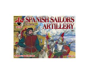 'Red Box rb72104 Figurine Spanish Sailor, 16-17E siècle Artillerie