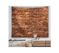 Red brick wall print fabric tapestry Decorative wall art tablecloth Picnic blanket Beach blanket Suitable for bedroom Great room Dormitory Living room