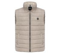 Red Bridge Big Bubble Gilet pour homme avec col montant et fermeture éclair, beige, L