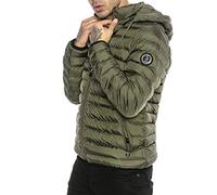 RED BRIDGE Blouson Bomber pour homme Veste de transition Design Lightweight Bubble Noir S