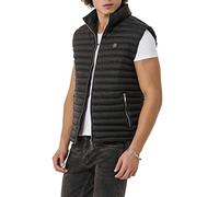 Red Bridge Bubble Gilet pour homme avec col montant, Noir , S