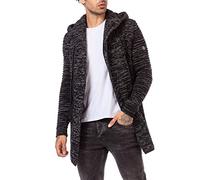 RED BRIDGE Cardigan Homme Manteau Veste longue Noir XL