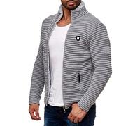 RED BRIDGE Cardigan pour Hommes Gilet Chandail Pull Gris XXL