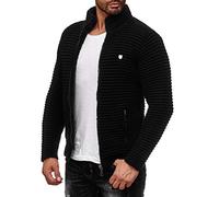 RED BRIDGE Cardigan pour Hommes Gilet Chandail Pull Noir S