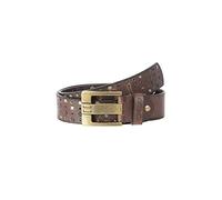 RED BRIDGE Ceinture en cuir avec clous métalliques pour hommes Marron