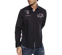 RED BRIDGE Chemise à Manches Longues Moderne brodée pour Hommes Bleu Forcé