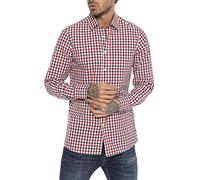 RED BRIDGE Chemise décontractée à Carreaux à Manches Longues pour Hommes