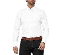 RED BRIDGE Chemise pour Homme à Manches Longues et Coupe Droite de la Meilleure qualité Blanc