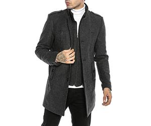 RED BRIDGE Classy Chic Manteau d'hiver pour homme - Gris - XX-Large