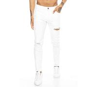 RED BRIDGE des Jeans Blancs Modernes et usés pour Les Hommes Blanc W34L34