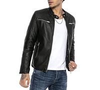 Redbridge en cuir synthétique pour homme Blouson Veste Similicuir Noir XL