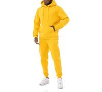 Red Bridge Ensemble de jogging pour homme - Ensemble sweat à capuche et pantalon - Coupe ample de qualité supérieure, yellow5m, XXL