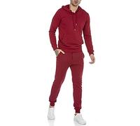 RED BRIDGE Ensemble de sport Sportswear Pantalon Sweat á capuche Jogger-Set Combinaison Bordeaux L