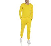 RED BRIDGE Ensemble de sport Sportswear Pantalon Sweater avec col rond Jogger-Set Combinaison Jaune M