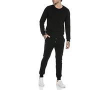RED BRIDGE Ensemble de sport Sportswear Pantalon Sweater avec col rond Jogger-Set Combinaison Noir XL