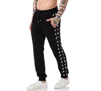 Red Bridge Geometric Shapes Pantalon de jogging pour homme, Noir , S