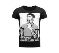 RED BRIDGE Hommes Manches Courtes T-Shirts Motif Tatouer Occasionnels Moda Shirts Noir XL