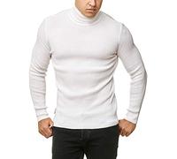 RED BRIDGE Hommes Manches Longes Pullover Basique Col Roulé Sweater Uni Casual Jumper