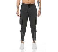 Red Bridge Hommes Pantalon Jogging Pantalon de Loisirs Sweat-Pants Cargo Zippée