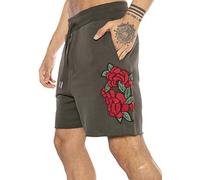 RED BRIDGE Hommes Short Relax Imprimé Roses Basic Bermuda Mode Gym Pantalon