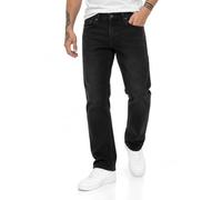 RED BRIDGE Jean pour Homme Denim Pants Jeans Straight Cut Noir W30L32